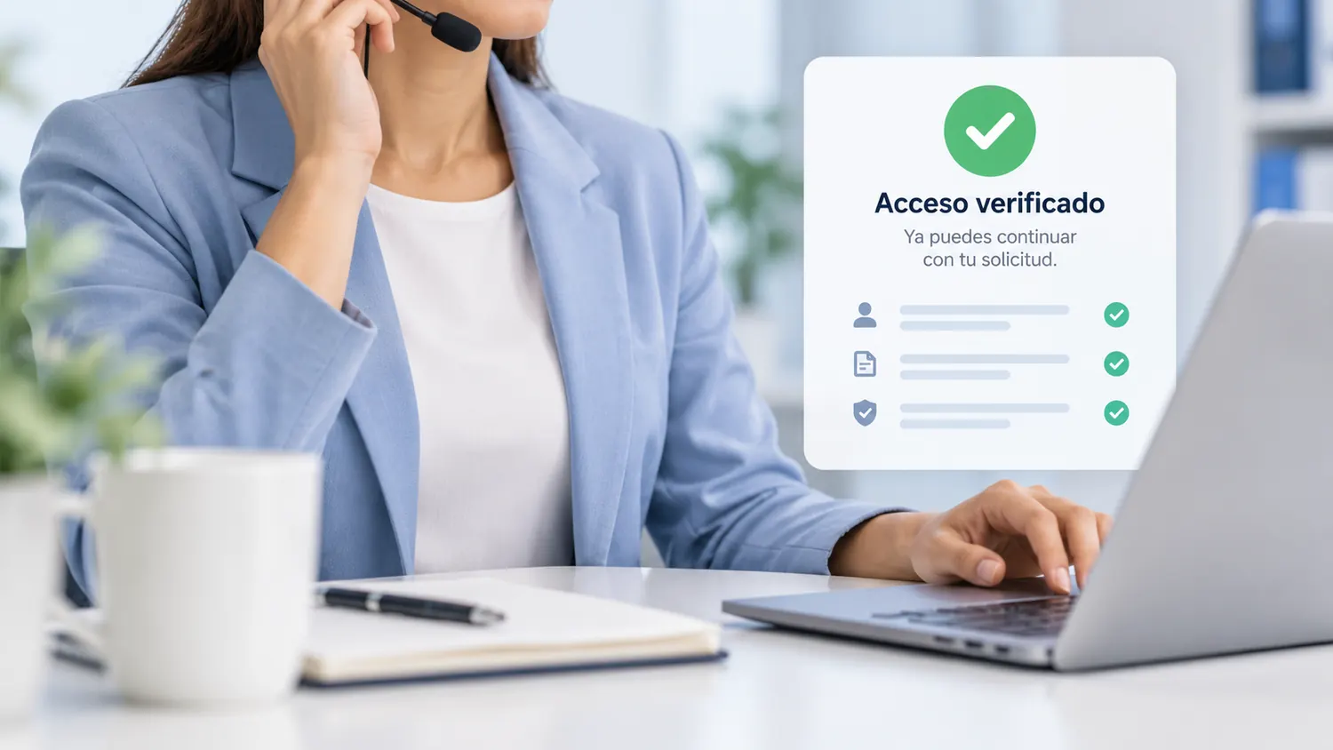 Confirmación de acceso por teléfono